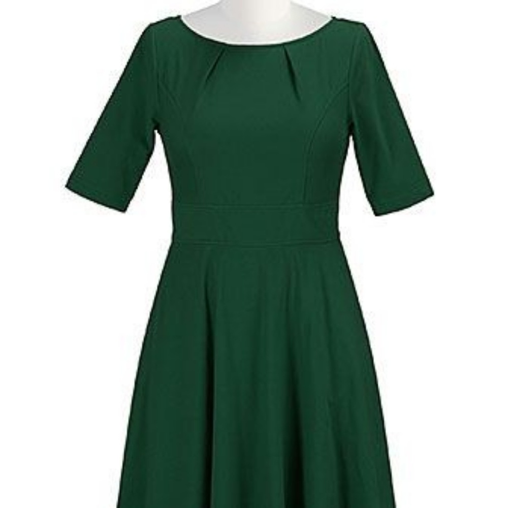 Forest Green Fit and Flair XL 18 Dress